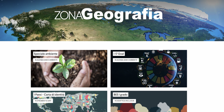 È online la nuova Zona Geografia